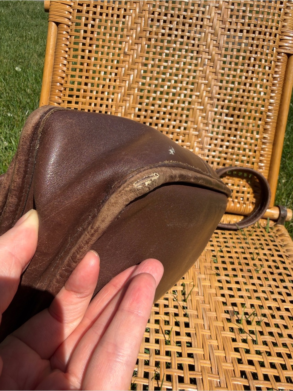 Vintage Coach Rambler Turn Lock Crossbody Bag Glove Tanned Leather Brown - Picture 6 of 16